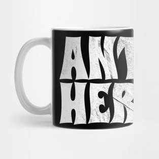 Anti Hero white grunge Mug